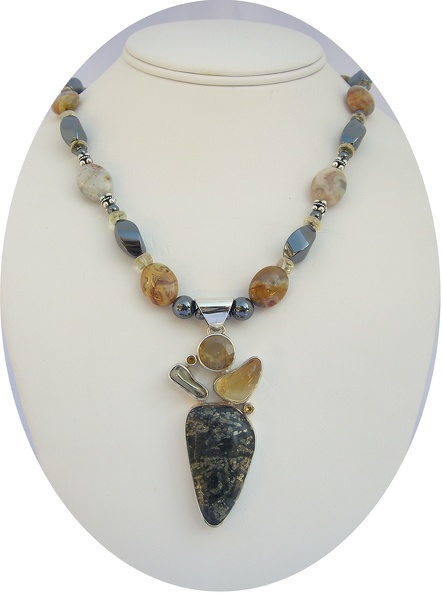 Multi_stone_sterling_pendant_on_hematite_agate_and_jasper_necklace.jpg