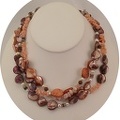 Sample of fall pearl collection in oranges and pink coral